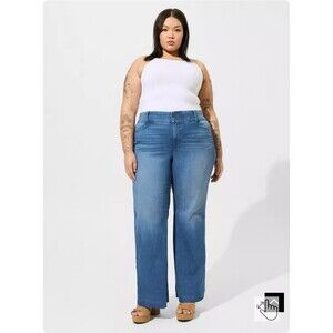Torrid Vintage Stretch High-Rise Trouser Boot Jeans, Plus Size 28